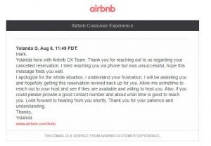 Airbnb did not transfer money to host, booking was cancelled